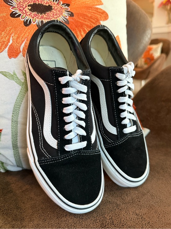 Vans Shoes - VANS OLD SKOOL SNEAKER LOW TOP LACE UP LEATHER CANVAS SUEDE WAFFLE SOLE VGUC 8.5